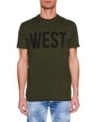 Men's West Cool-fit Crewneck Short-sleeve Cotton T-shirt