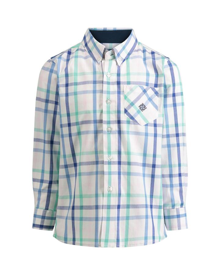 Tattersall Check Button-down Shirt,