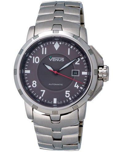 Time-date Gent Watch W/ Bracelet, Gray