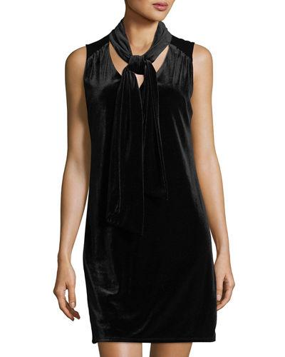 Tie-neck Velvet