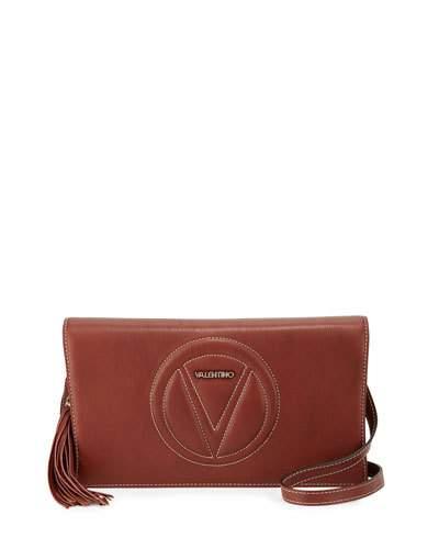 Lena Leather Clutch Bag, Bread