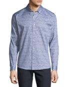 Men's Regular-fit Paisley Button-down Cotton