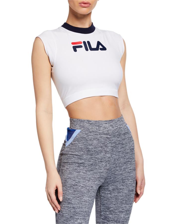 Pia Stretch-cotton Crop Top