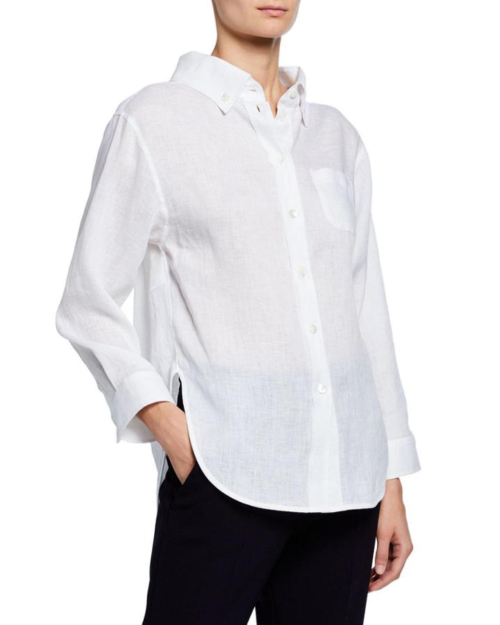 High-low Linen Front