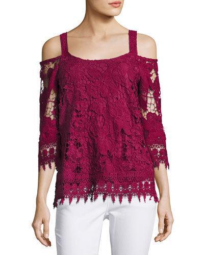 Crochet Cold-shoulder Top,