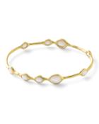 18k Gold Rock Candy Bangle Bracelet In Mother-of-pearl