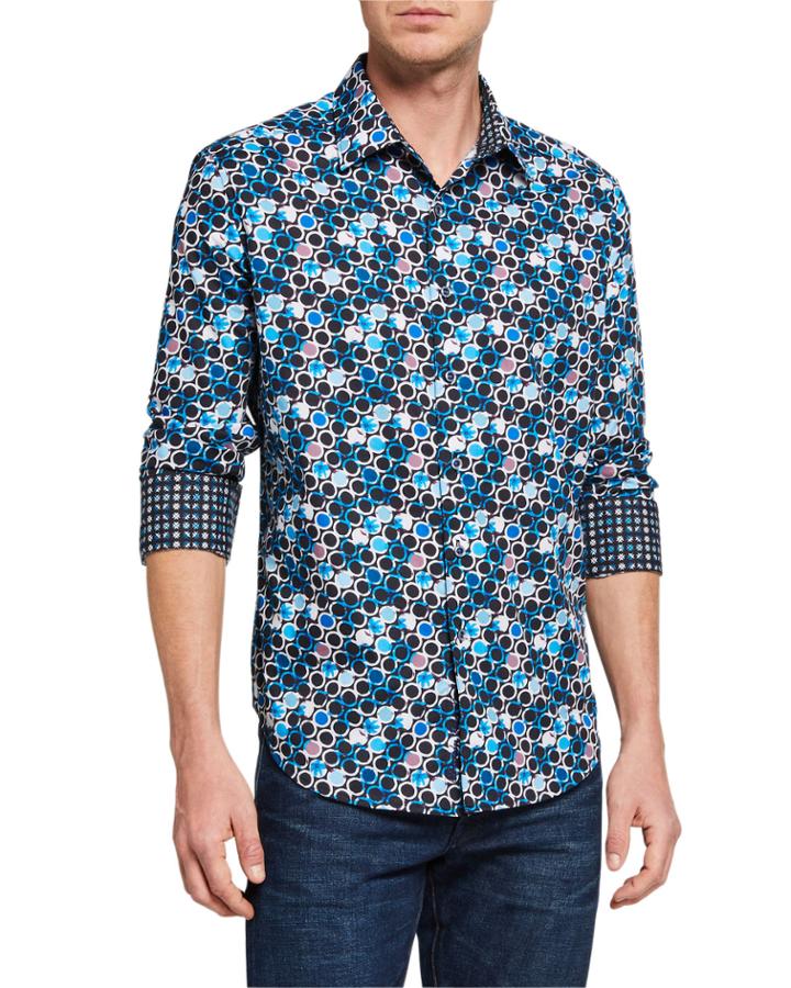 Men's Sanburnol Printed Long-sleeve