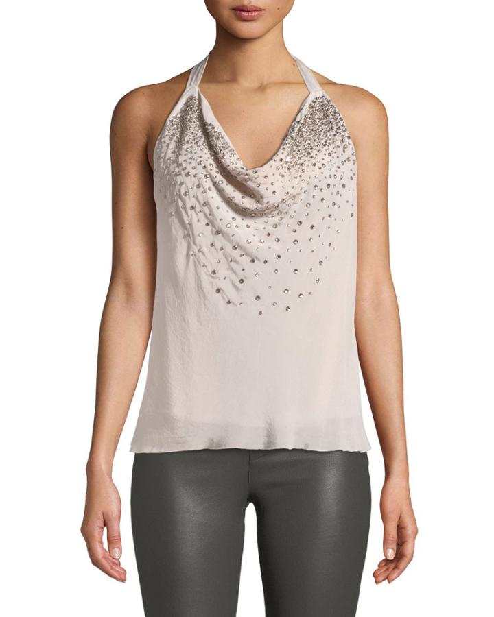 Coley Embellished Halter Top