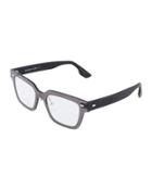 Plastic Rectangle Unisex Optical Glasses,