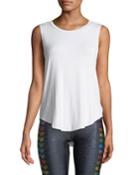 Scoop-neck Muscle Tank W/ Rainbow