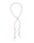 Endless Double-strand Pink Freshwater Pearl Necklace