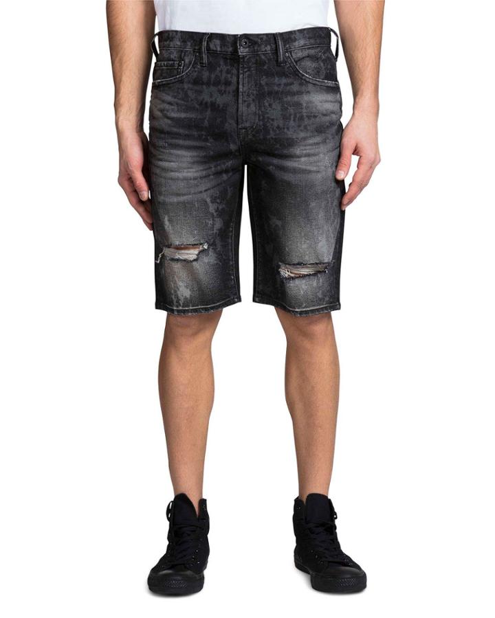 Men's Double Rip Bleached Denim