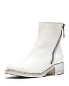 Demi Leather Zip Booties