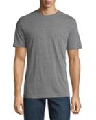Men's Heathered Short-sleeve Crewneck Pocket Tee