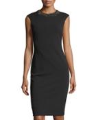 Beaded-neck Sleeveless