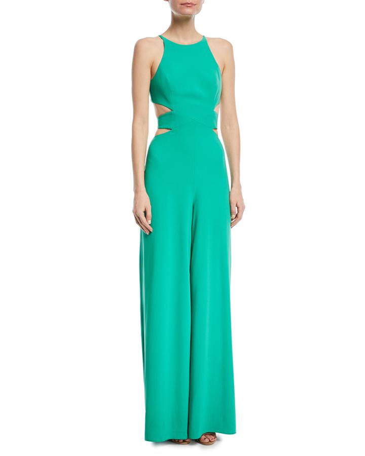 Wide-leg Side-cutout Jumpsuit