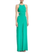 Wide-leg Side-cutout Jumpsuit
