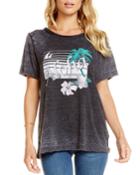 Aloha Life Distressed Graphic Tee