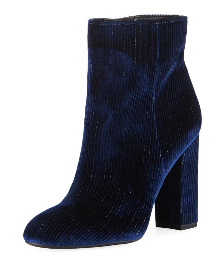 Connelly Velvet Zip Booties