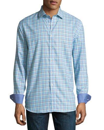 Classic-fit Grid-stripe
