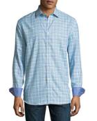 Classic-fit Grid-stripe