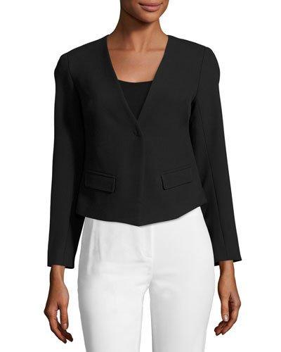 Lilla Crop Jacket Blazer, Black
