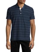 Pensacola Striped Jersey Polo