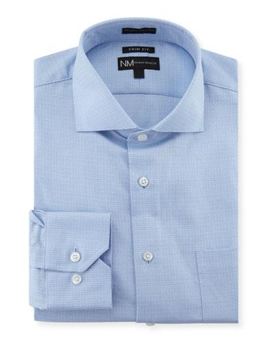 Trim-fit Regular-finish Solid Dress Shirt,