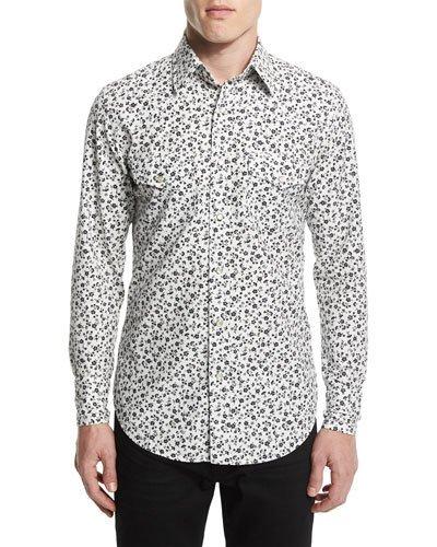 Western-style Tailored Pansy-print Sport