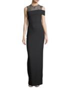 One-shoulder Column Gown