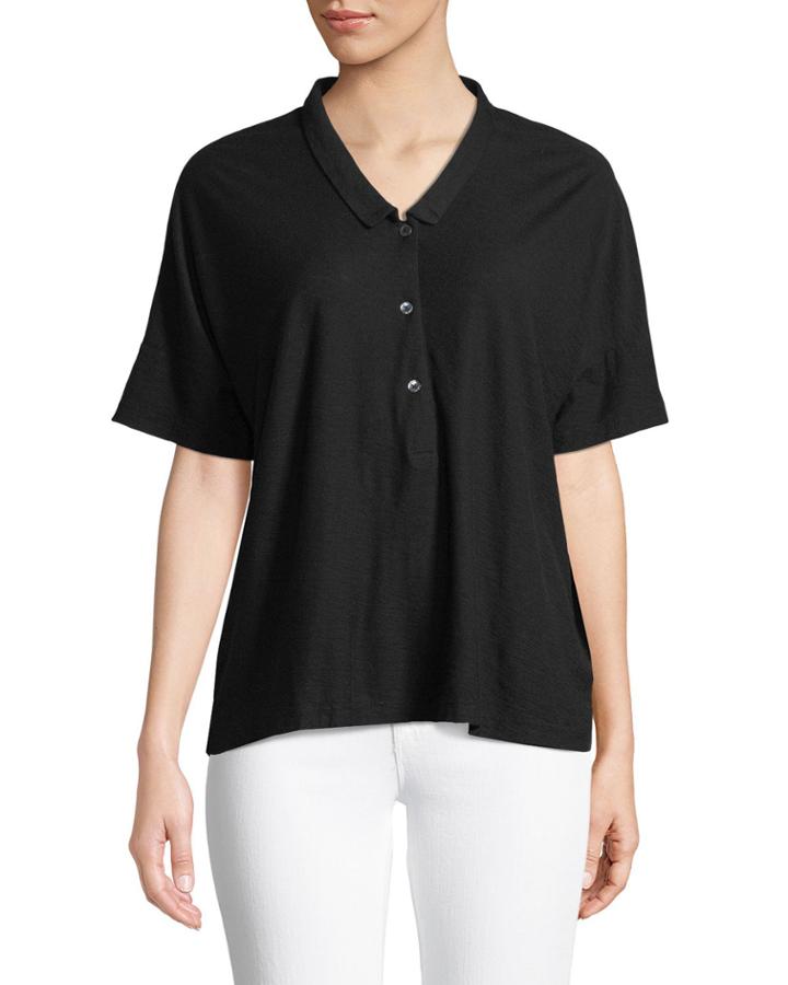 Boxy Cropped Polo