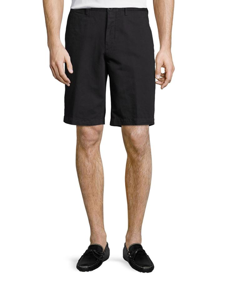 Cotton-linen Straight-leg