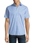 Mini Fish-print Short-sleeve
