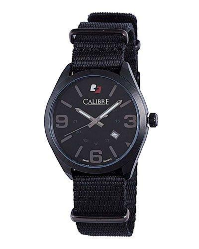 40mm Men's Trooper Canvas Strap Watch, Black