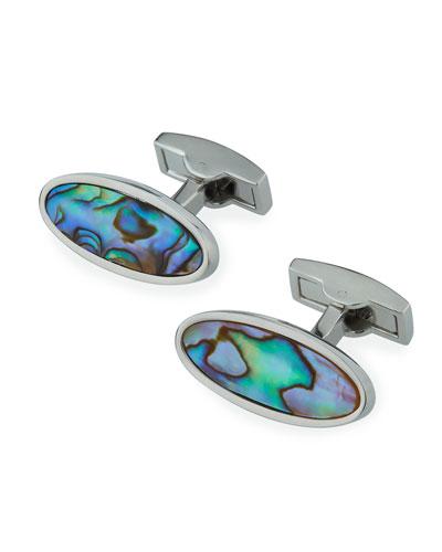 Pearlescent Oval Cuff