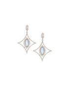 New World Open Diamond Marquise Doublet Drop Earrings