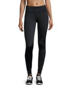 Solid Performance Leggings, Black