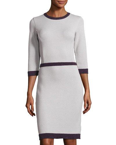 Melanie Knit 3/4-sleeve Dress,