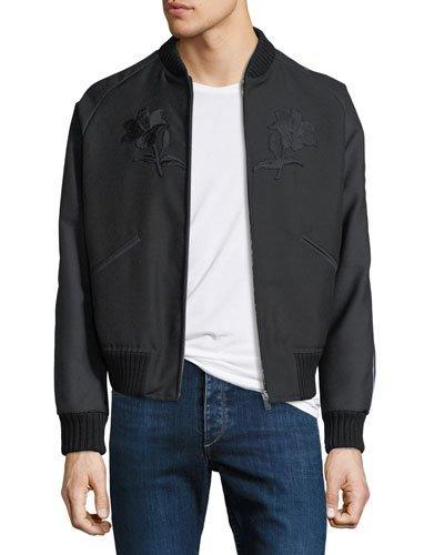 Embroidered Bomber Jacket
