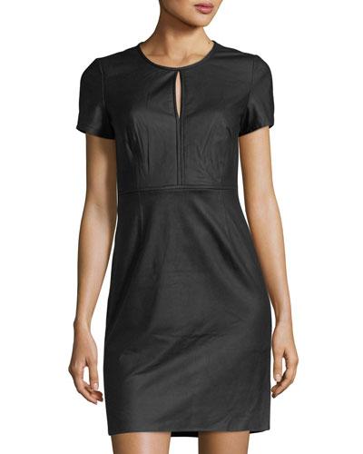Short-sleeve Leather
