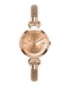 Roslyn 34mm Mesh Bracelet Watch, Rose Gold