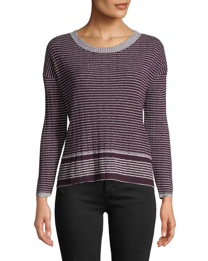 Vintage Stripe Crewneck Top