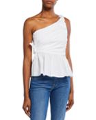 Soraya One-shoulder Gathered Top