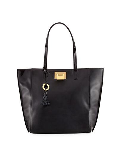 Bobbie Patent Leather Tote Bag