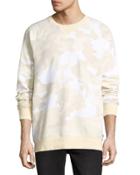 Marvin Camo-print Crew-neck Sweatshirt, Angora