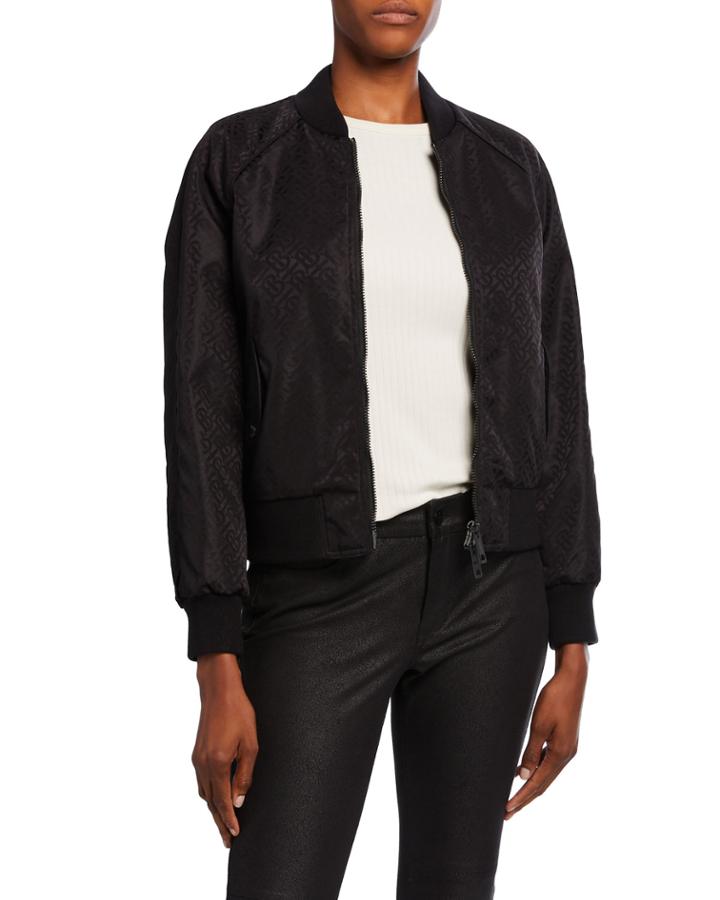 Harlington Logo-jacquard Bomber Jacket