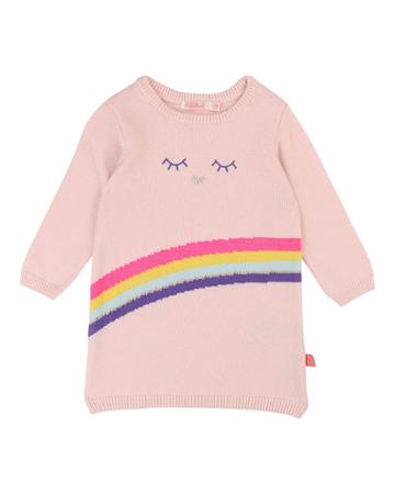 Rainbow Intarsia Sweater Dress,
