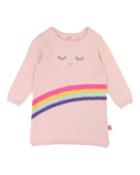 Rainbow Intarsia Sweater Dress,
