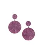 Galaxy Small Top And Large Drop Earrings, Red