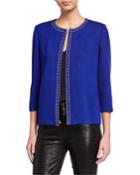 Santana Knit Studded Wool-blend Jacket